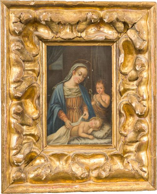 1256   -  <p><span class="object_author">ESCUELA  ESPAÑOLA. 1855 - Virgen del Silencio</span></p>