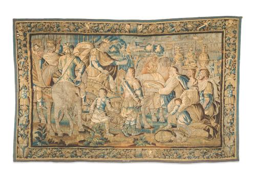 Tapiz de Bruselas, finales del siglo XVII."Historia de Al