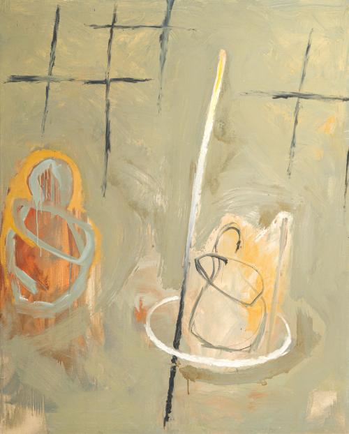 JOAN DESCARGA (Barcelona, 1947), Propiedad sensible, Óleo s
