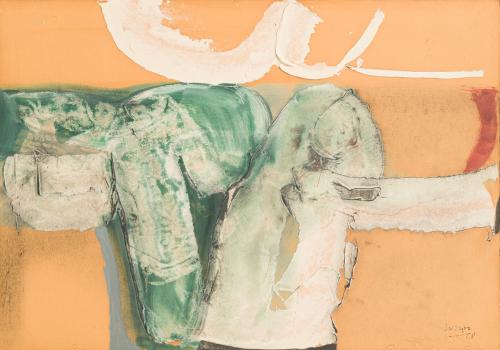 ANTONIO SUÁREZ (Gijón, 1923 - Madrid, 2013), Sin título, ól