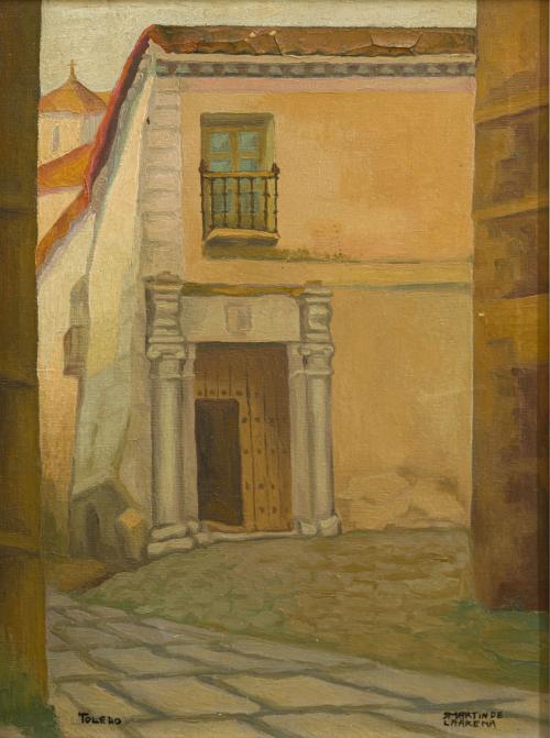 RAMÓN MARTÍN DE LA ARENA (España siglo XX), "Casona toledan