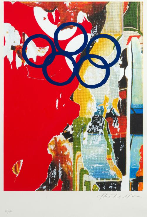 MIMMO ROTELLA (Italia, 1918-2006), Anelli Olimpici (JO Barc