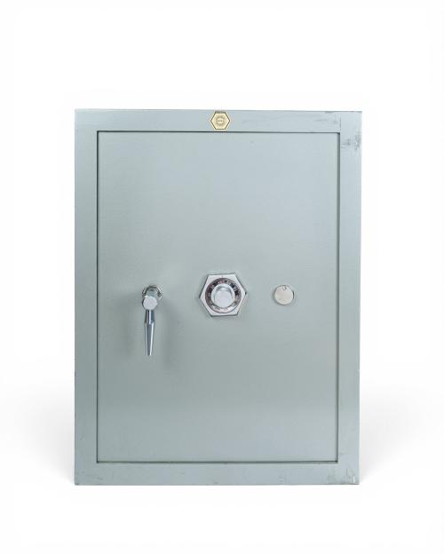 Caja fuerte de metal de la marca "Zeus 21 Cajas Fuertes". L