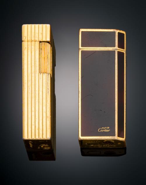 CONJUNTO DE DOS ENCENDEDORES CARTIER