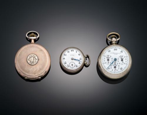 LOTE DE RELOJES Y CRONÓGRAFO DE BOLSILLO