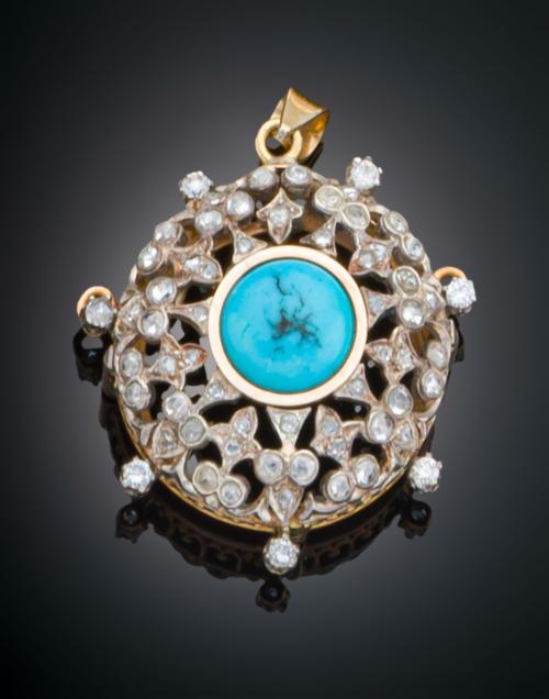 COLGANTE ESTILO VICTORIANO DEL S. XIX
