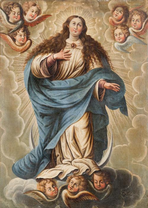 331   -  <p><span class="object_author">ESCUELA COLONIAL S. XVIII - Inmaculada </span></p>