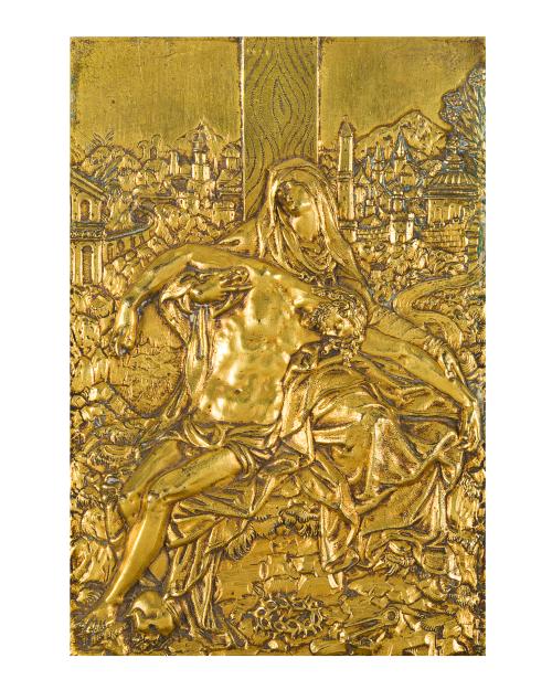 296   -  <p><span class="object_author">JACOB CORNELIS COBAERT (Flandes, c. 1535 - Roma, 1615) - Piedad en un paisaje </span></p>