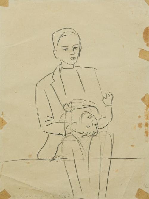 439   -  <p><span class="object_author">ERNESTO MARAGALL (Barcelona, 1903 - Caracas, 1991) - Joven con niño </span></p>
