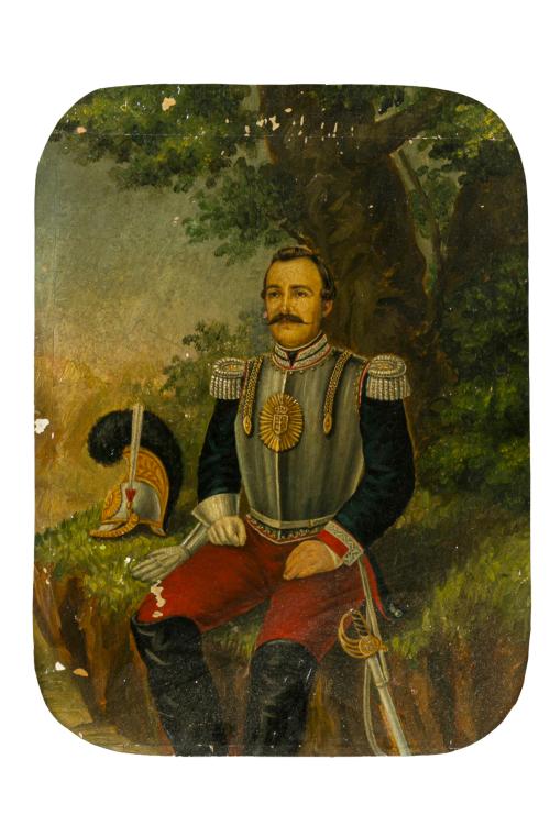 393   -  <p><span class="object_author">ESCUELA ESPAÑOLA S. XIX - Retratos de caballeros </span></p>
