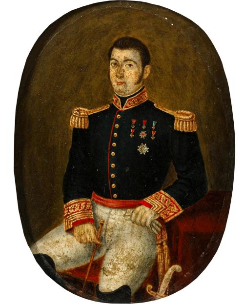 394   -  <p><span class="object_author">JOSÉ RESTÁN (Activo en Cádiz mediados S. XIX) - Retrato de Papá <br/></span></p>