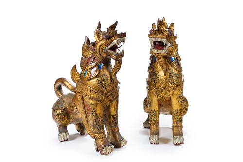 27   -  <p><span class="object_title">Pareja de perros "Foo" tailandeses, símbolos de poder y protección. </span><br></p>