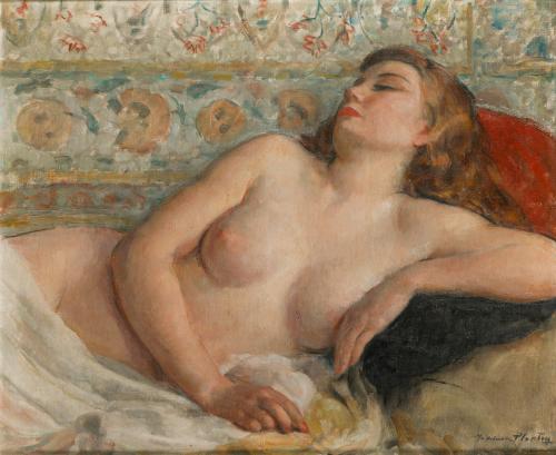461   -  <p><span class="object_author">MADELEINE PLANTEY (Francia, 1890 - 1985) - Dama recostada </span></p>
