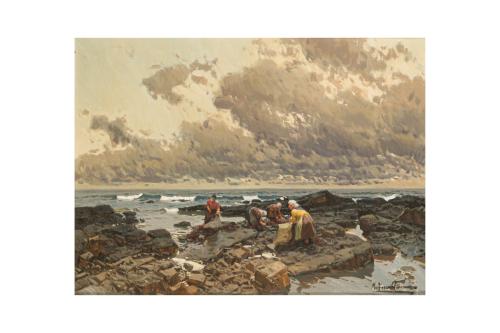 464   -  <p><span class="object_author">MIGUEL ACEVEDO (Jaén, 1947) - Amanecer en el Pedrero </span></p>