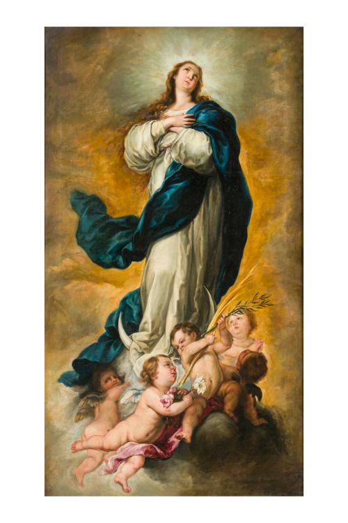 311   -  <p><span class="object_author">SEGUIDOR DE BARTOLOMÉ ESTEBAN MNURILLO (Sevilla, 1617 - 1682) - Inmaculada de Aranjuez </span></p>