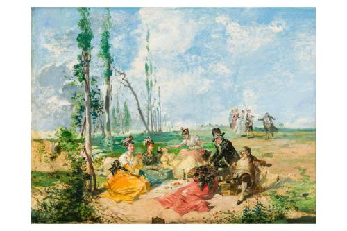 426   -  <p><span class="object_author">ESCUELA ESPAÑOLA S. XIX - Escenas campestres </span></p>