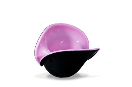 648   -  <p><span class="object_title">FORMIA-MURANO<br/>Centro de mesa en vidrio soplado de Murano estilo "Archimede Seguso" en tono negro y púrpura. Con marcas. </span><br></p>