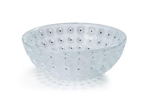 161   -  <p><span class="object_title">LALIQUE<br/>"Nemours"<br/>Frutero en cristal esmerilado. Firmado: "LALIQUE-FRANCE". Medidados S. XX.</span><br></p>