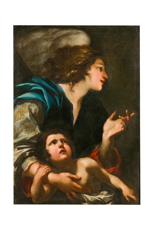 332   -  <p><span class="object_author">ATRIBUIDO A BALDASSARE FRANCESCHINI, IL VOLTERRANO (Volterra, 1611 - Florencia, 1689) - Angel custodio </span></p>