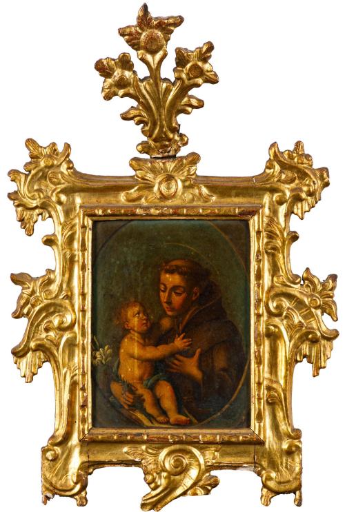 351   -  <p><span class="object_author">ESCUELA MADRILEÑA S. XVII - San Antonio con el Niño</span></p>