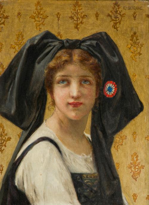 404   -  <p><span class="object_author">ESCUELA FRANCESA S. XIX - Retrato de joven </span></p>