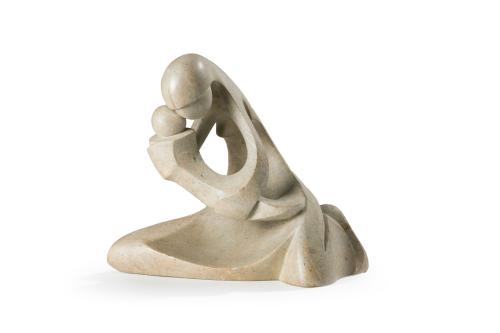 615   -  <p><span class="object_title">JOSÉ RODRIGUES LOURES, BRASIL, S. XX<br/>"Maternidad"<br/>Escultura en piedra. Firmada.</span><br></p>