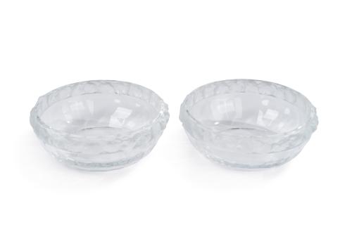 LALIQUE-FRANCIA.Juego de dos ensaladeras. 