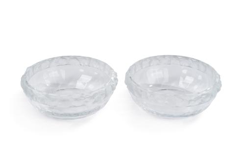 LALIQUE-FRANCIA.Juego de dos ensaladeras. 