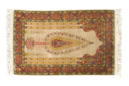 Alfombra persa de oración.