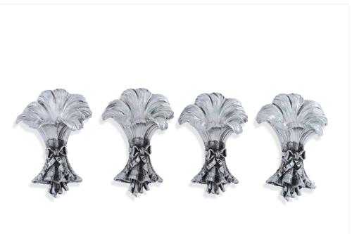 465   -  <p><span class="object_title">Juego de cuatro soportes decorativos para mesa. Italia.</span><br></p>