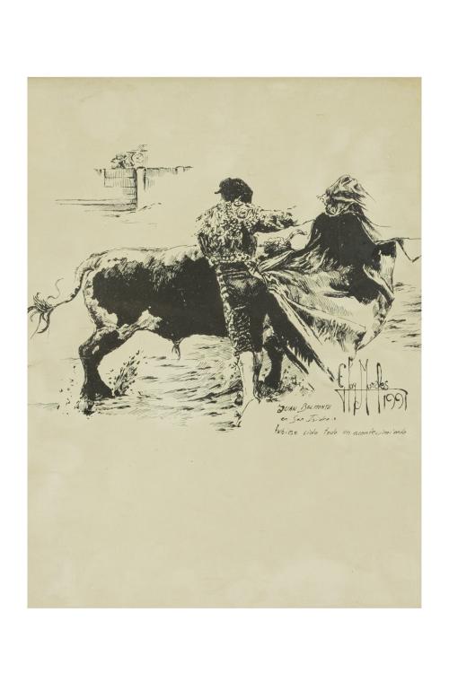255   -  <p><span class="object_author">ELOY MORALES (Madrid, 1973), pinxit  - Escenas del toreo </span></p>