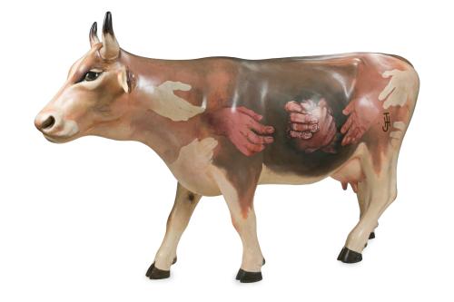 495   -  <p><span class="object_author">JUAN HUMARÁN  (Bilbao, 1951) - Vaca por la paz </span></p>