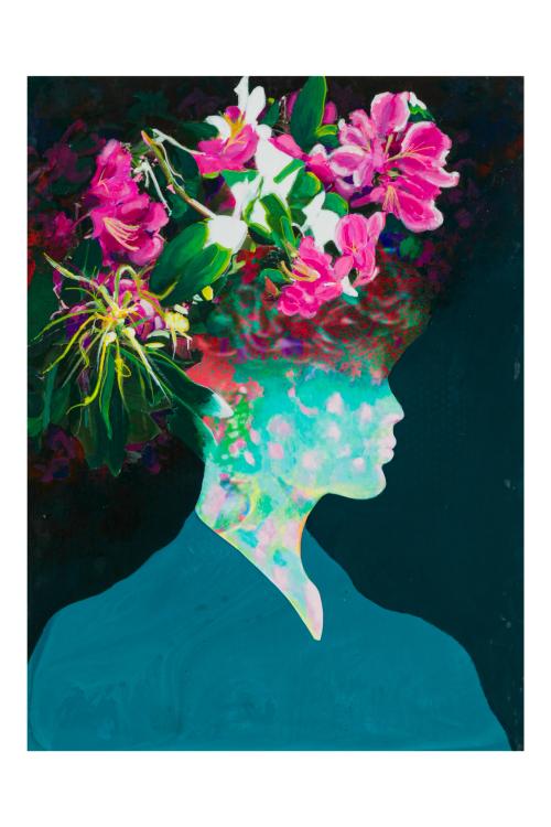 547   -  <p><span class="object_author">JUAN MANUEL LÓPEZ-REINA COSO (Cuenca, 1953) - Dama con flores </span></p>