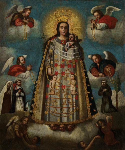 267   -  <p><span class="object_author">ESCUELA COLONIAL S. XIX - Virgen del Rosario </span></p>