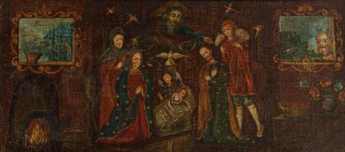 265   -  <p><span class="object_author">ESCUELA COLONIAL DEL S. XIX - Nacimiento de Jesús </span></p>