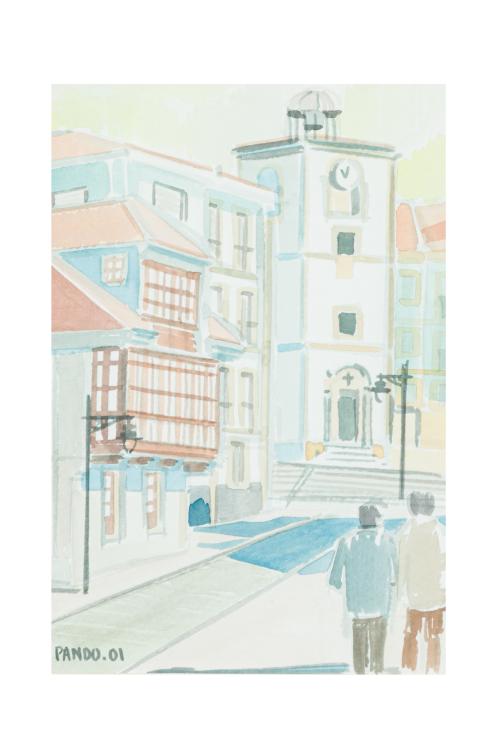 482   -  <p><span class="object_author">ESCUELA ASTURIANA S. XX - Paisaje urbano </span></p>