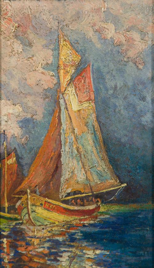 465   -  <p><span class="object_author">ESCUELA ESPAÑOLA S. XX - Barco </span></p>