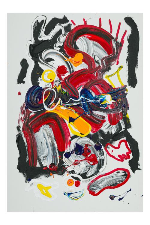 DAVID BRUSH (Madrid, 1979), N 106, Técnica mixta sobre lino