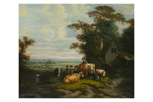 379   -  <p><span class="object_author">ESCUELA INGLESA S. XVIII - Paisaje pastoril </span></p>