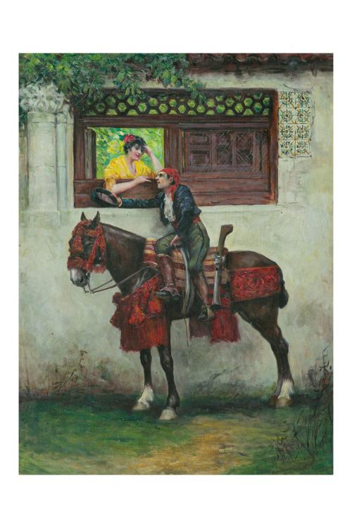 259   -  <p><span class="object_author">JOSÉ GARCÍA RAMOS (Sevilla, 1852 - 1912) - Pelando la pava</span></p>