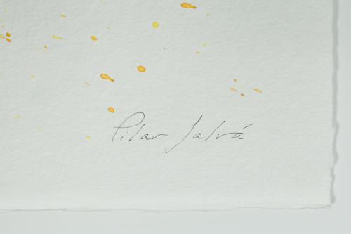 PILAR SALVÁ (Palma de Mallorca, 1978), Luna, Acuarela en pa