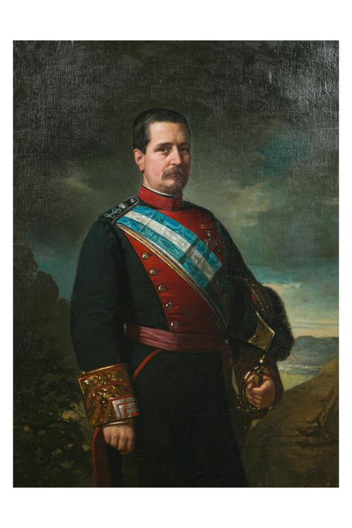 391   -  <p><span class="object_author">LUIS DE MADRAZO (Madrid, 1825) - Retrato de D. Jenaro Quesada y Matheus, marqués de Miravalles, con uniforme de dirección de la Guerra. </span></p>