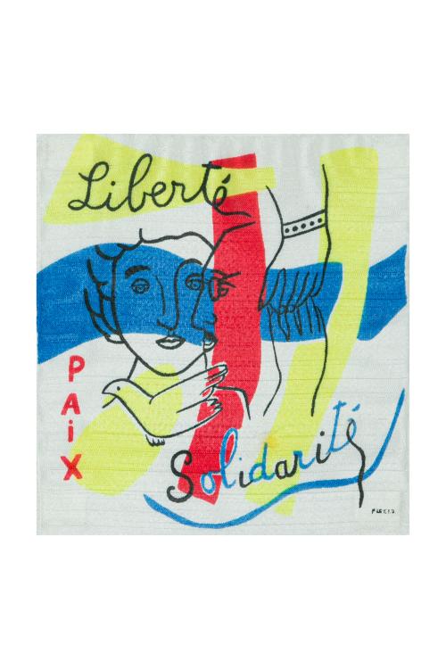 572   -  <p><span class="object_author">FERNAND LÉGER (Francia,1881-1955) - Libertad, paz, solidaridad</span></p>