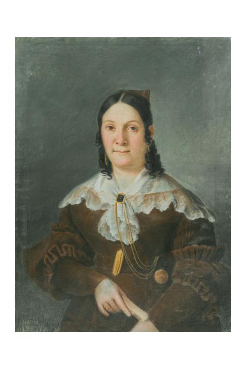 390   -  <p><span class="object_author">ESCUELA  ESPAÑOLA S. XIX  - Pareja de retratos en pastel </span></p>