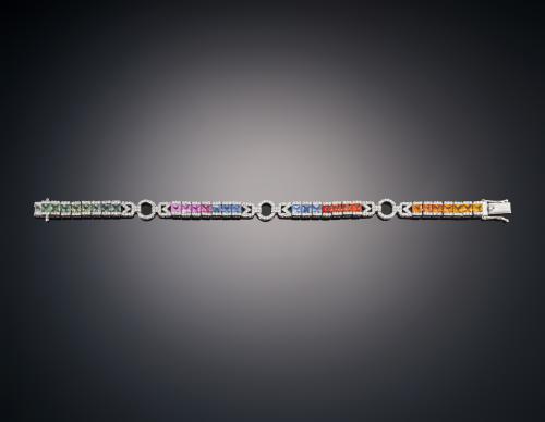 772   -  <p><span class="object_title">PULSERA CON ZAFIROS Y DIAMANTES </span></p>