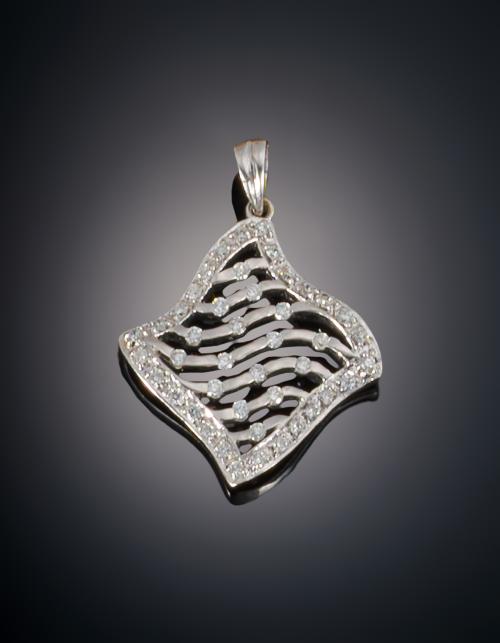 COLGANTE MODERNO CON DIAMANTES