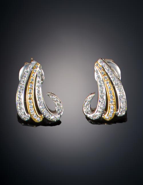738   -  <p><span class="object_title">PENDIENTES ORO BLANCO Y ORO AMARILLO </span></p>