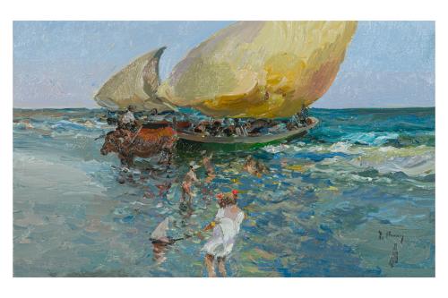 FIRMADOS JOSE LUIS CHECA (Valencia, 1950), Vistas de playa 