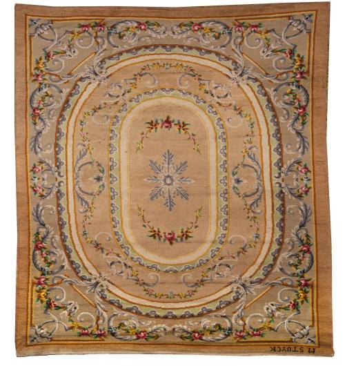 52   -  <p><span class="object_title">Alfombra española en lana firmada Miguel Stuyck. <br/>Años 60.</span><br></p>