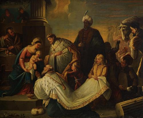 313   -  <p><span class="object_author">ESCUELA ESPAÑOLA S. XVII - Adoración de los Magos </span></p>